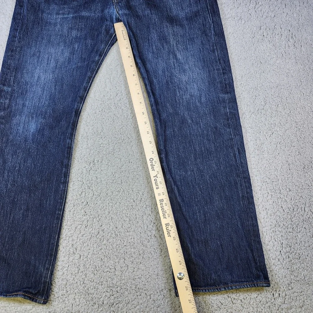 Levis 501 Jeans Mens 33x39 Blue Straight Leg Regular Fit‎ Medium Wash
